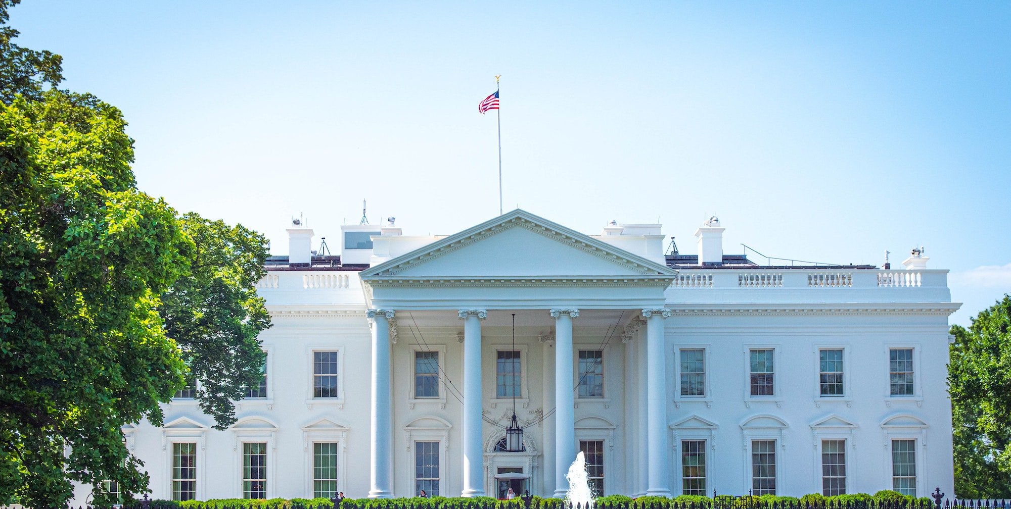 A photo of the White House in Washington, D.C.